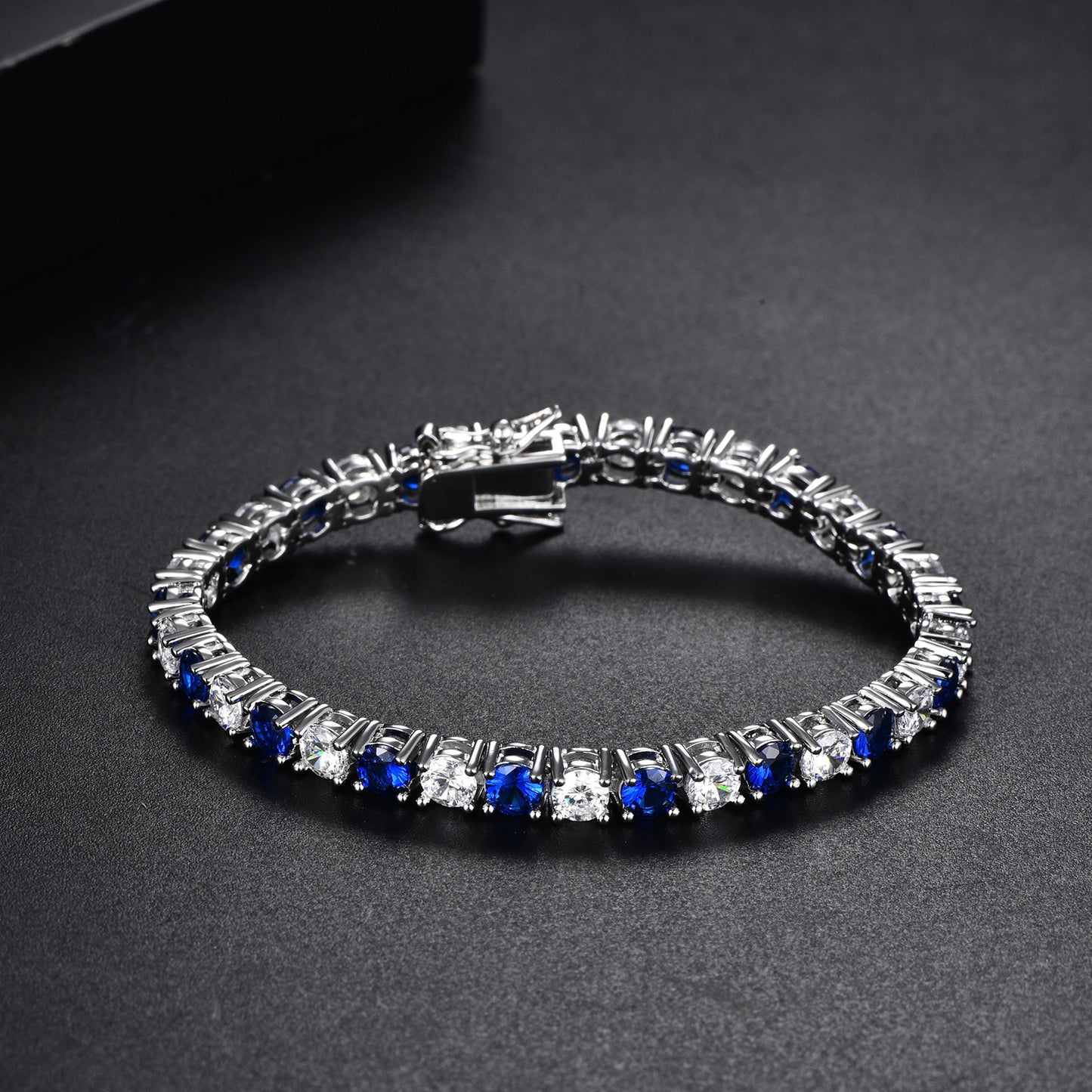 Colorful Zircon Tennis Chain Bracelet for Women