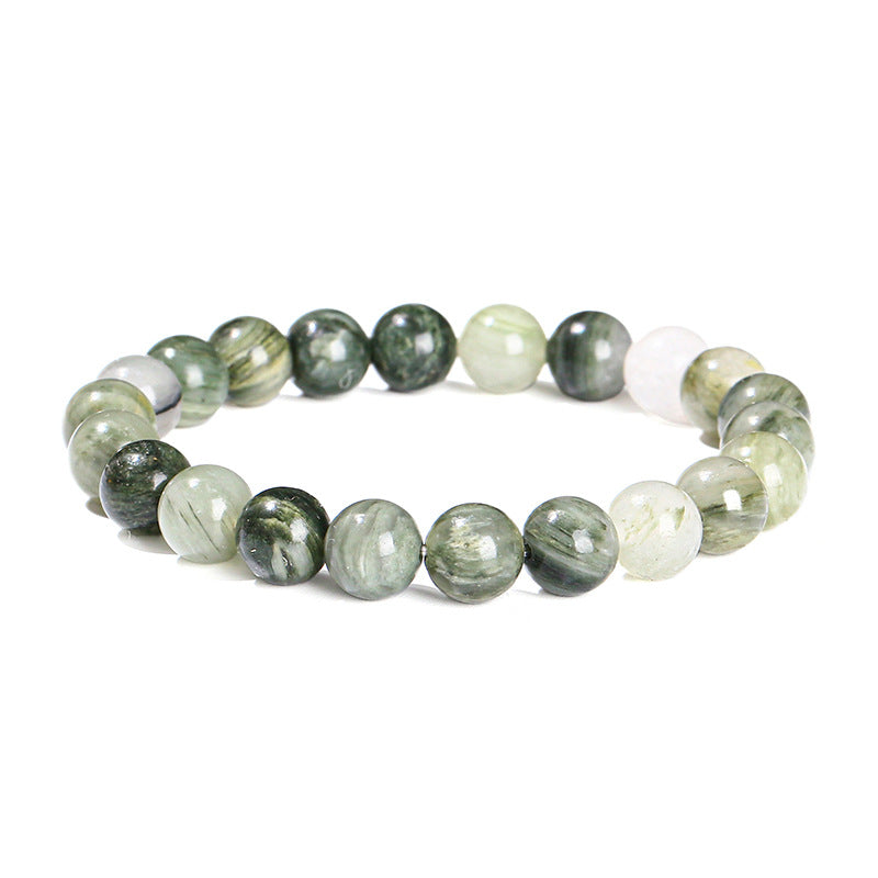 Green Serpentine Crystal Bracelet – Minimal Style