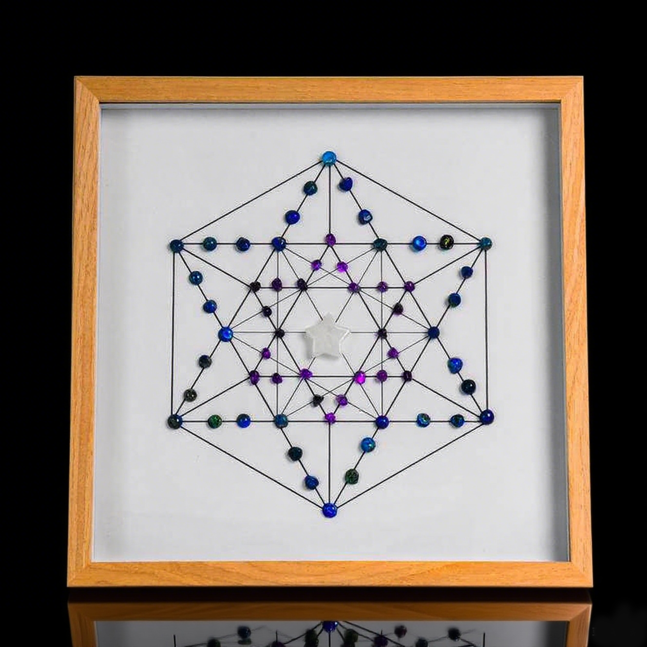 Crystal Grid Art Frame – Square Design