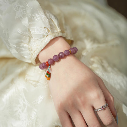 Handcrafted Rose Quartz Bracelet – Timeless Chinese-Style Gift
