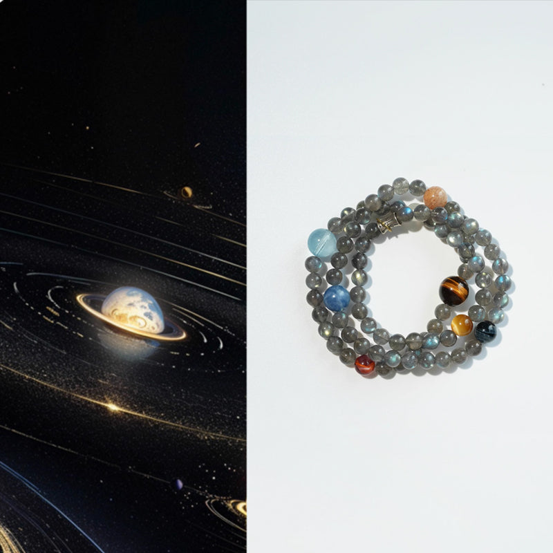 Xingyao –Celestial Harmony Jewelry – Moonstone and the Eight Planets Design