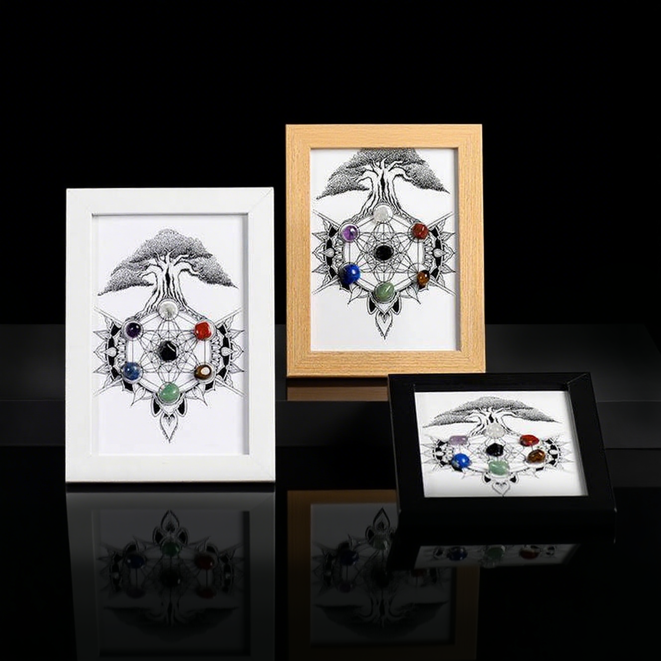 Metatron Crystal Tree of Life Frame