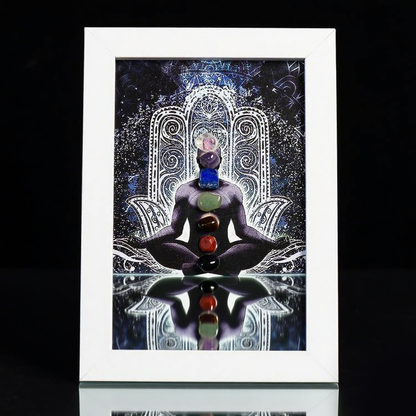 Natural Seven Chakra Crystal Frame