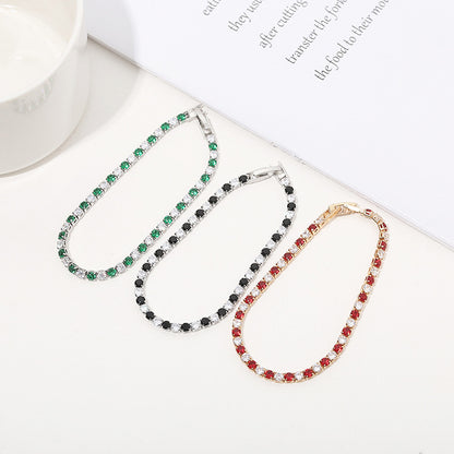 Inlaid Zircon Bracelet – Trendy Design