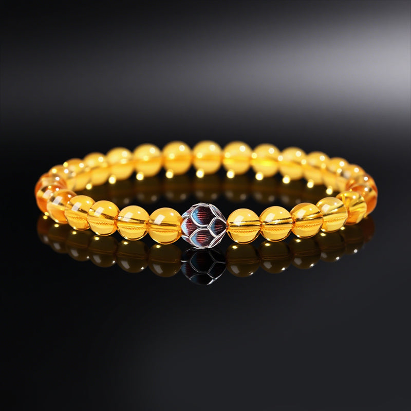 Handcrafted Crystal Lotus Bracelet – Attract Positive Energy & Emotional Balance