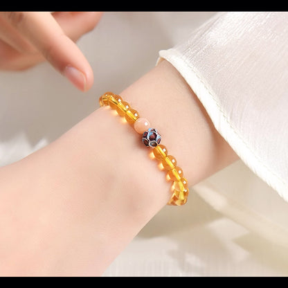 Handcrafted Crystal Lotus Bracelet – Attract Positive Energy & Emotional Balance