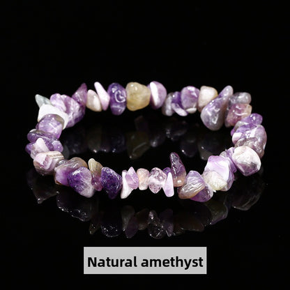Colorful Crushed Crystal Bracelet – Natural Stones