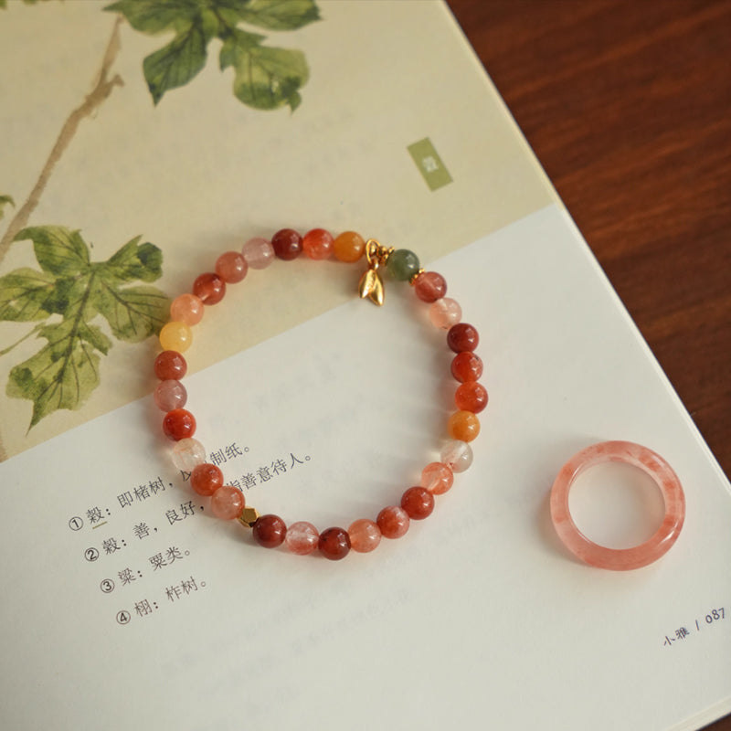 Original Chinese-Style Fortune Rabbit Hair Crystal Bracelet – Yunshang