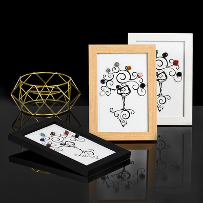 Rainbow Crystal Yoga Tree – Seven Chakras Energy Frame
