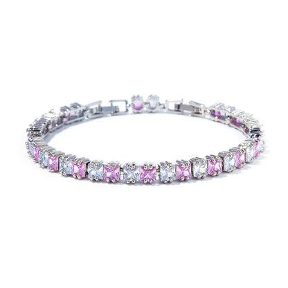High-End Silver Zircon Bracelet – New Arrival