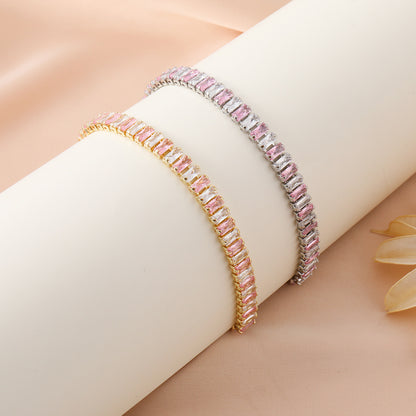 Hip-Hop Polka Dot Zircon Tennis Bracelet