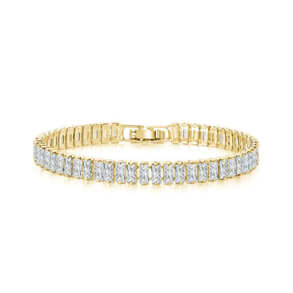 Single Row Colorful Zircon Tennis Bracelet