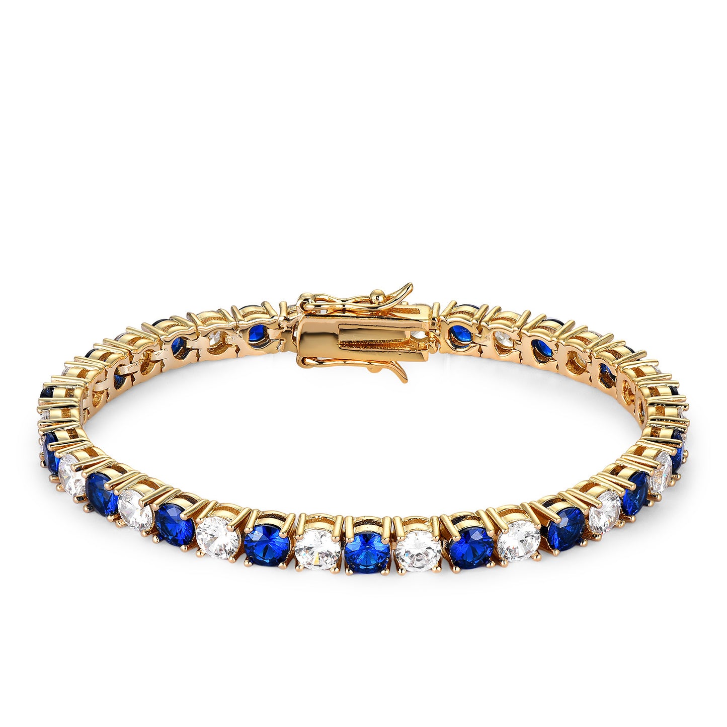 Colorful Zircon Tennis Chain Bracelet for Women
