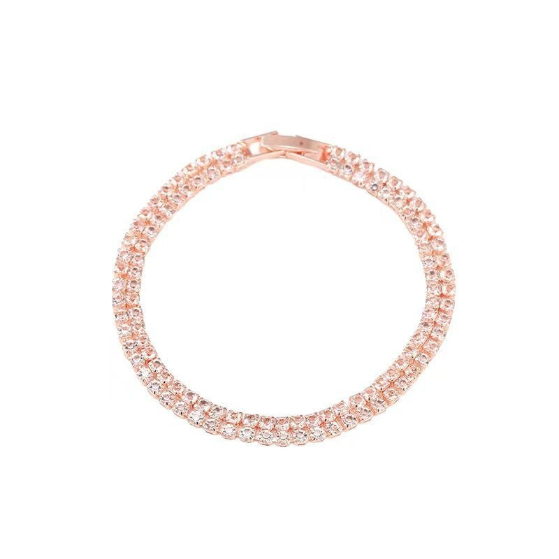 Minimal Zircon Bracelet for Women – High-End Feel
