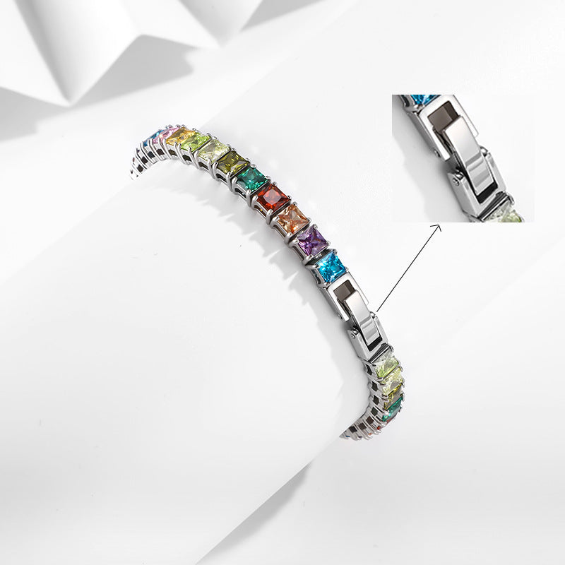 Classic Zircon Tennis Bracelet – Daily Wear