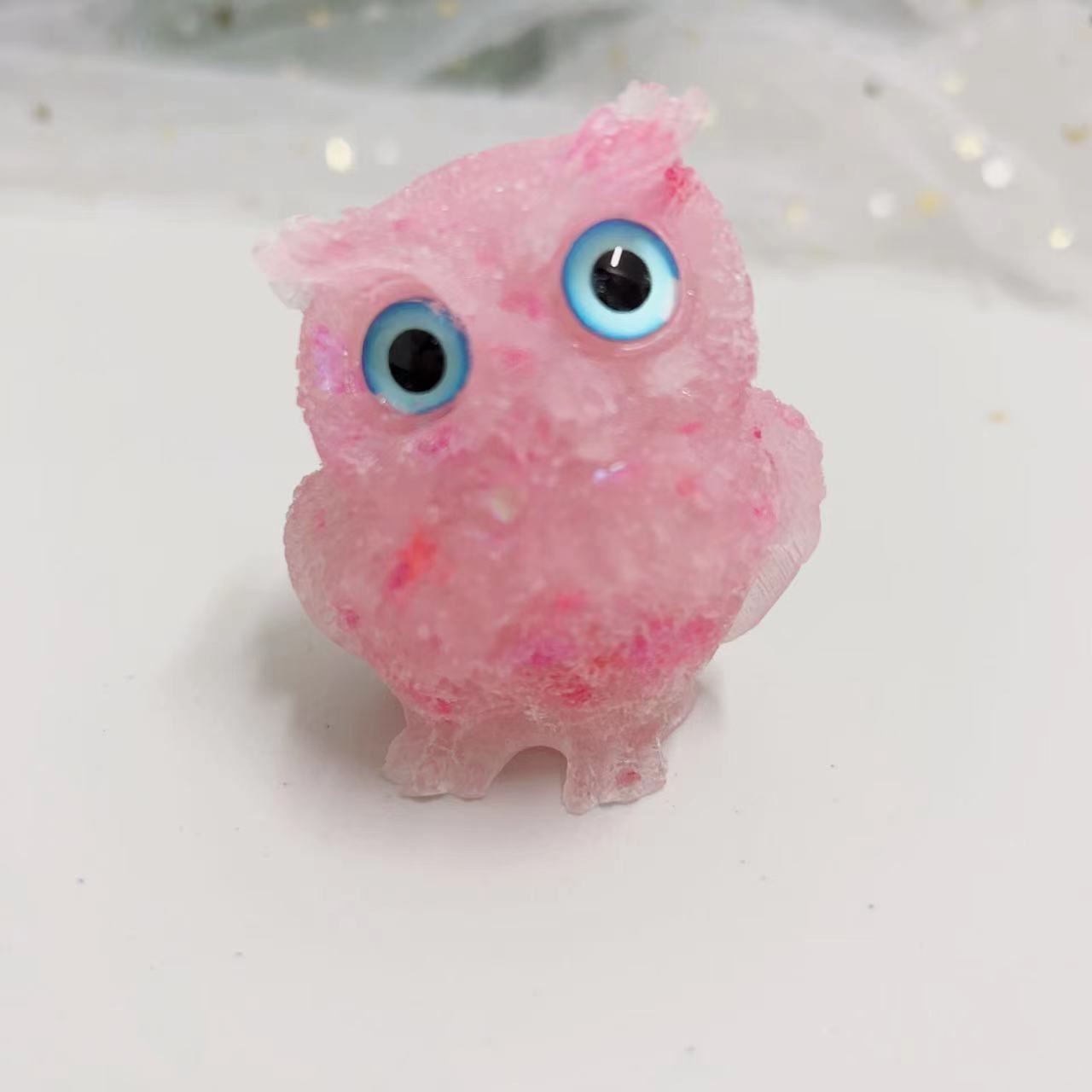 Hot Item Cute Owl Crystal Stone Home Decor Handicraft Decoration Gift Home Decor