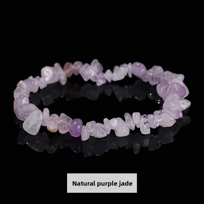 Colorful Crushed Crystal Bracelet – Natural Stones