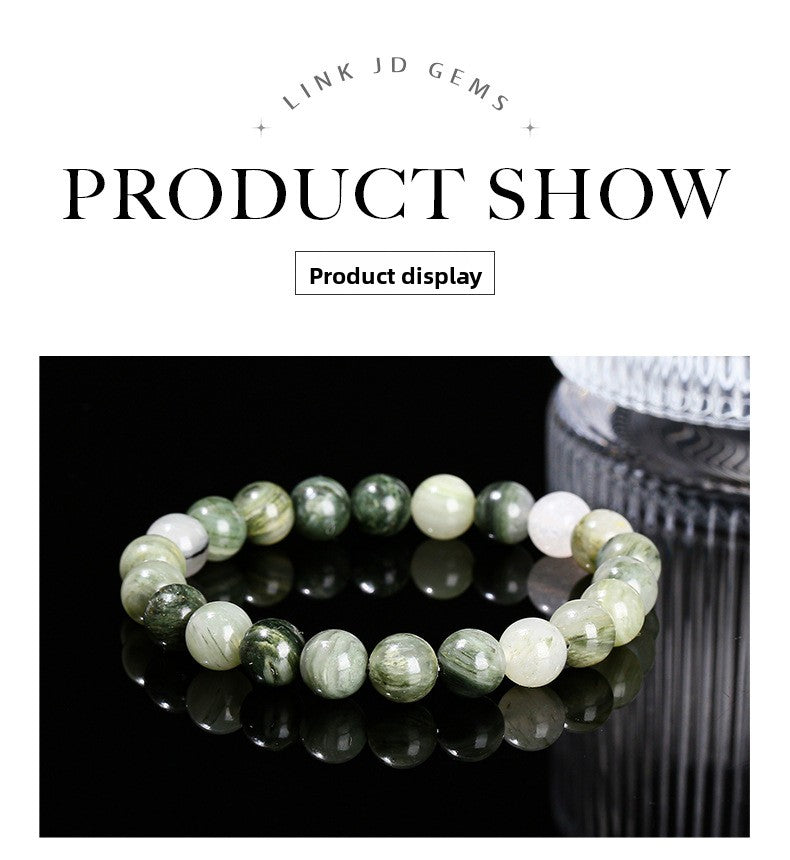 Green Serpentine Crystal Bracelet – Minimal Style