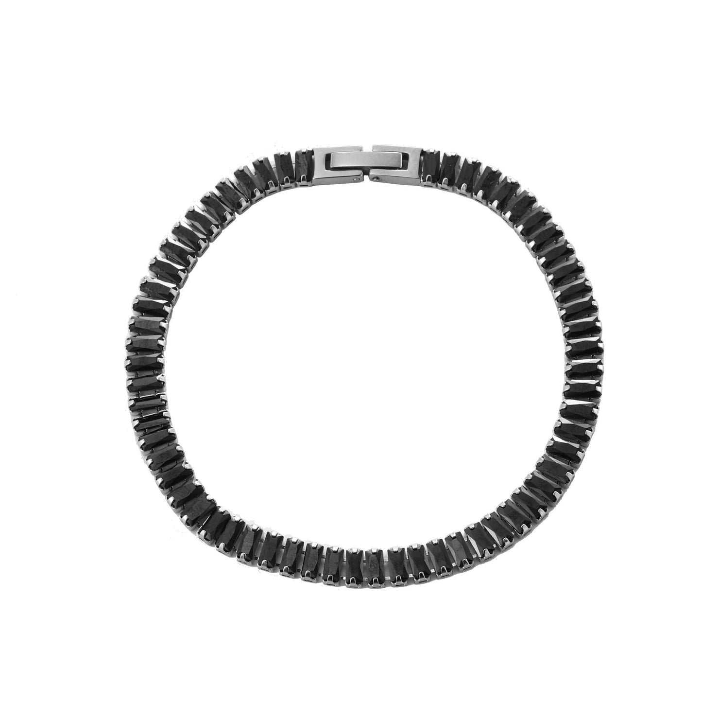 Titanium Steel Zircon Tennis Bracelet – Unisex