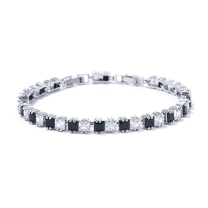 High-End Silver Zircon Bracelet – New Arrival