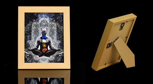 Natural Seven Chakra Crystal Frame