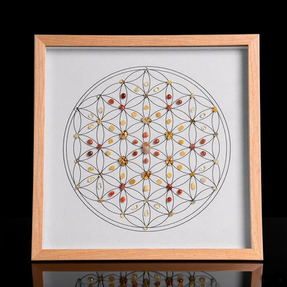 Crystal Grid Art Frame – Square Design