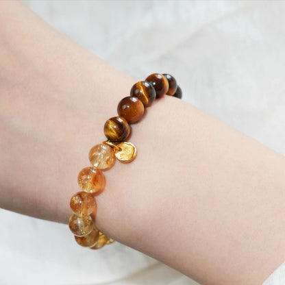 Luck and Light Bracelet – Bright as the Sun, Steady as Stone
