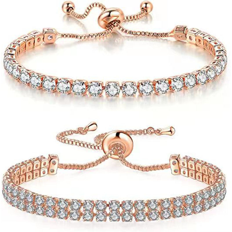 Minimal Zircon Bracelet for Women – High-End Feel