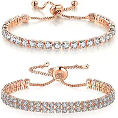Minimal Zircon Bracelet for Women – High-End Feel