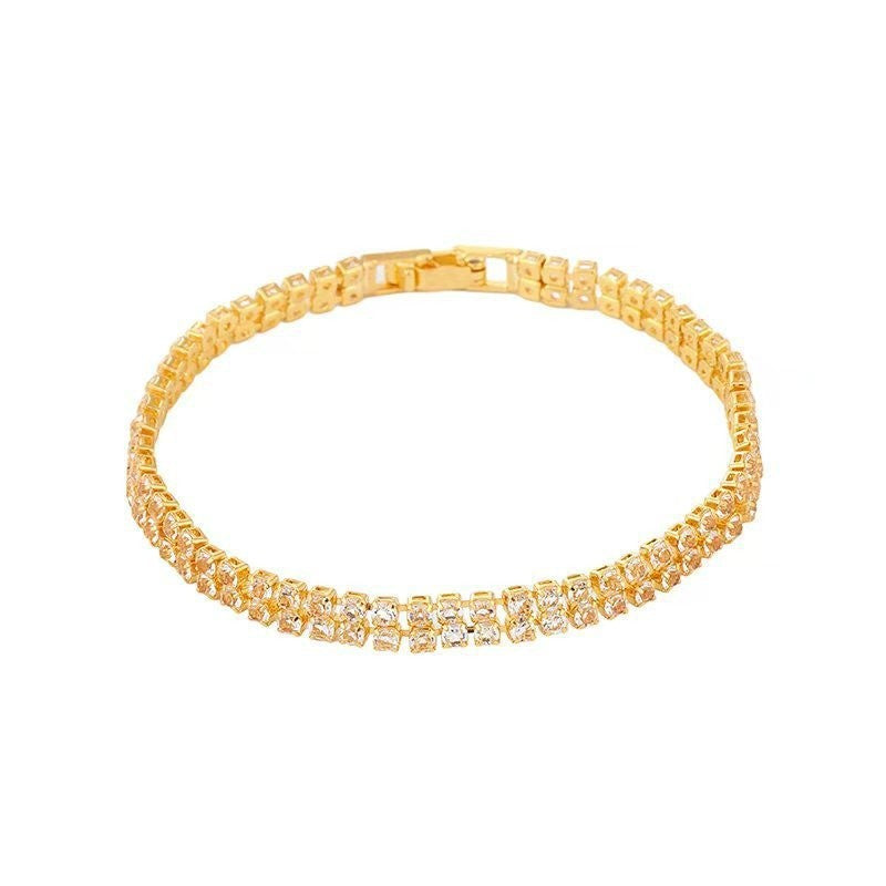 Minimal Zircon Bracelet for Women – High-End Feel