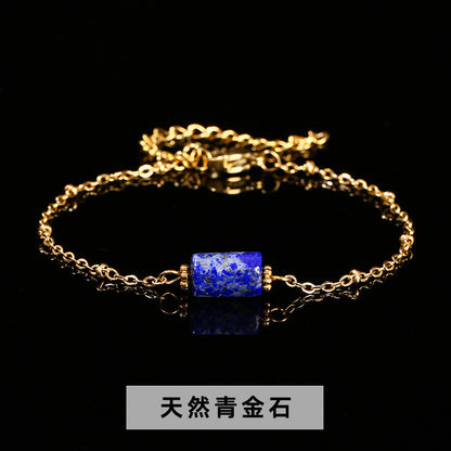 Faceted Jade Crystal Bracelet – Stainless Steel