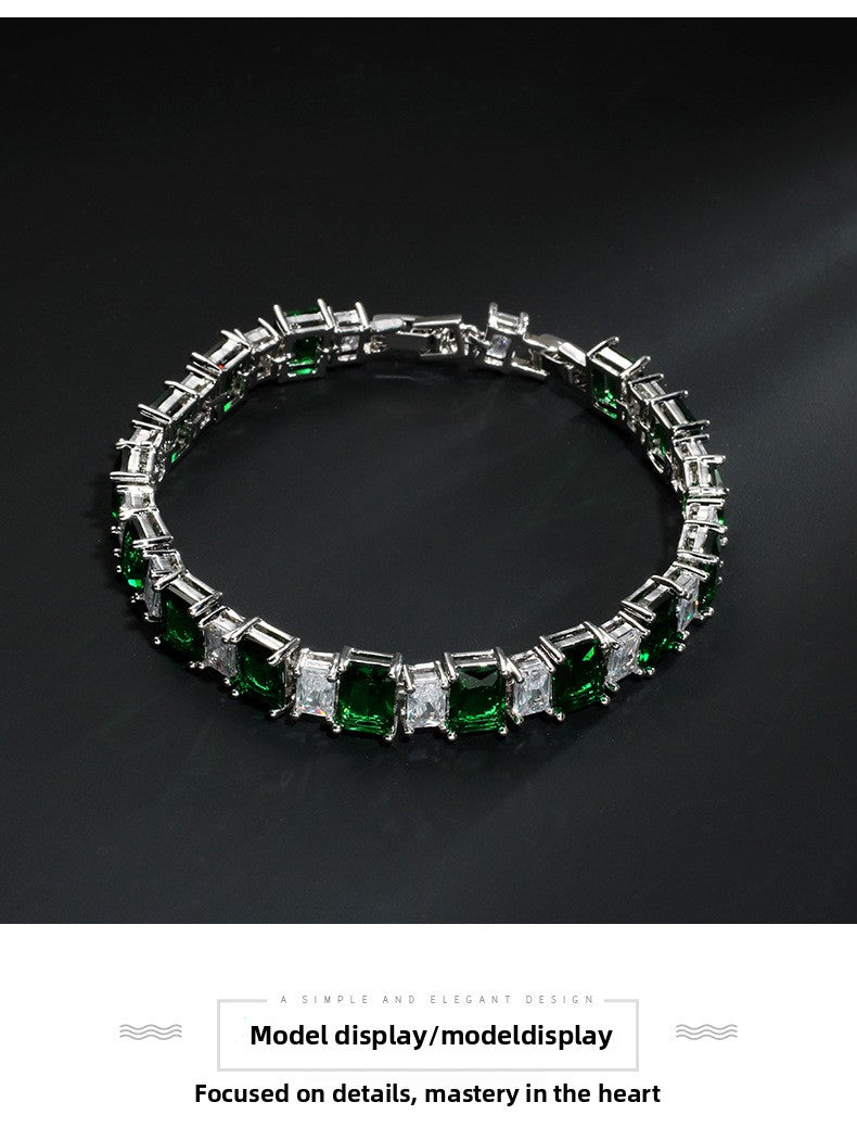 AAA Zircon Geometric Bracelet – Minimal Luxury