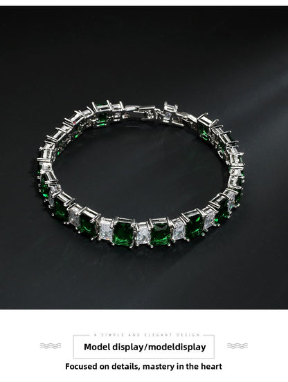 AAA Zircon Geometric Bracelet – Minimal Luxury