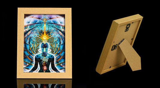 Natural Seven Chakra Crystal Frame