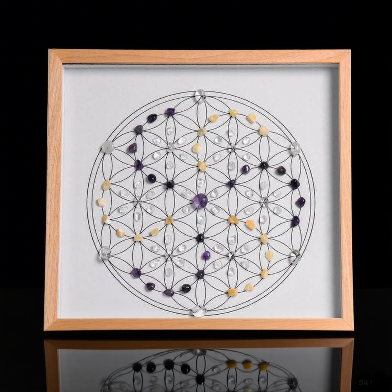 Crystal Grid Art Frame – Square Design