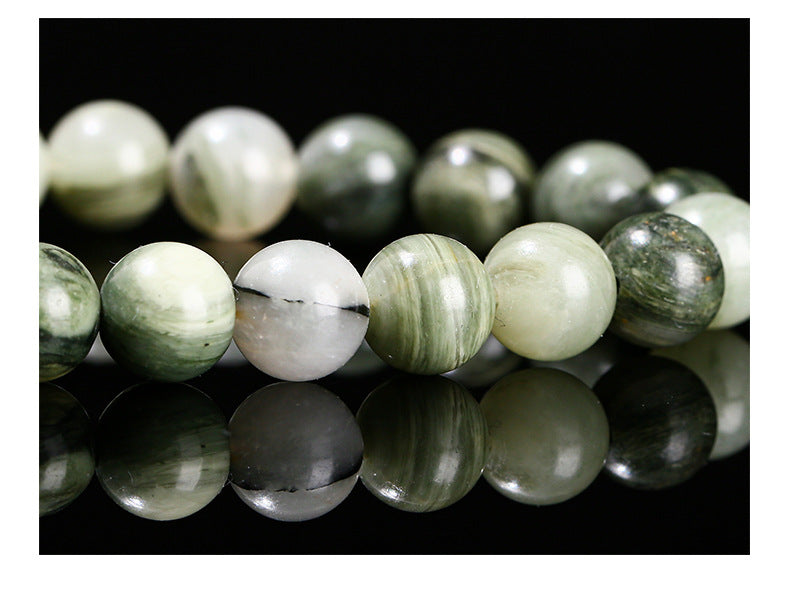 Green Serpentine Crystal Bracelet – Minimal Style