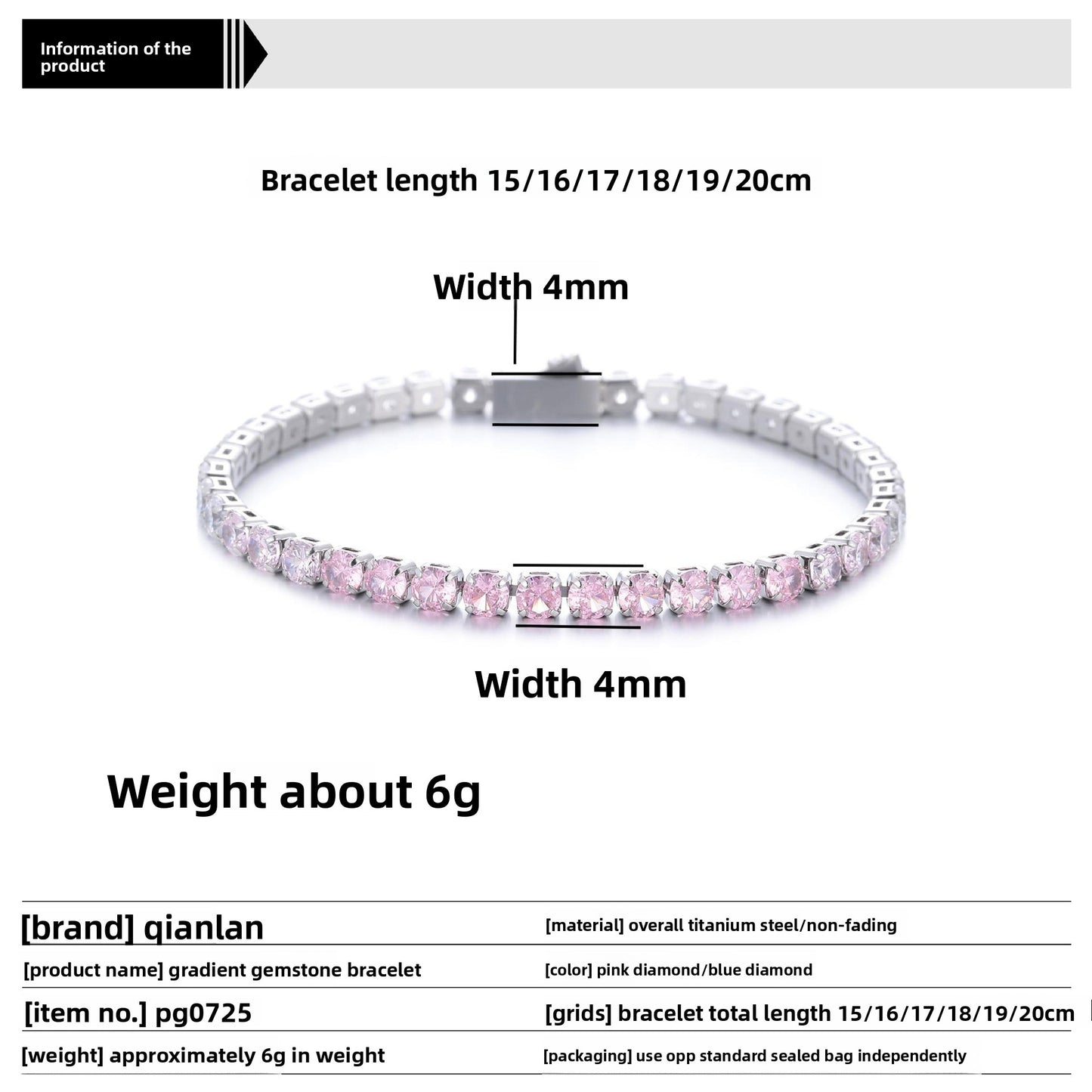 Gradient Zircon Bracelet – Luxury Shine