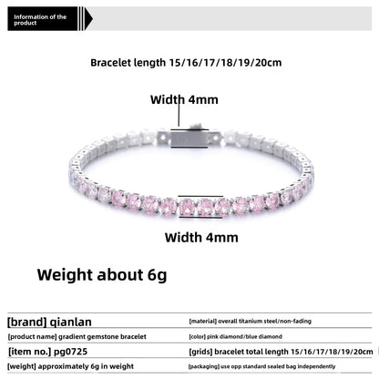 Gradient Zircon Bracelet – Luxury Shine