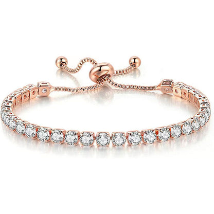 Minimal Zircon Bracelet for Women – High-End Feel