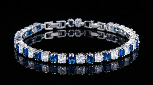 High-End Silver Zircon Bracelet – New Arrival