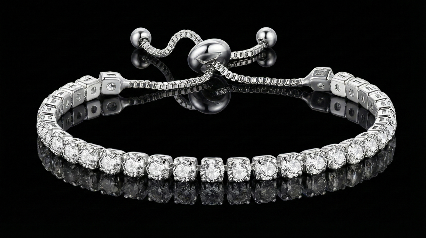 Minimal Zircon Bracelet for Women – High-End Feel