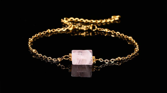 Faceted Jade Crystal Bracelet – Stainless Steel