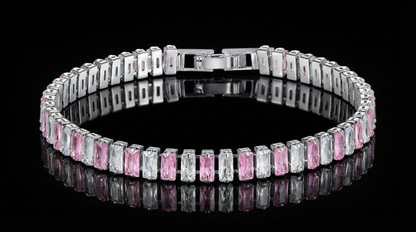 Hip-Hop Polka Dot Zircon Tennis Bracelet