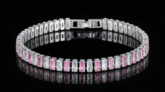 Hip-Hop Polka Dot Zircon Tennis Bracelet