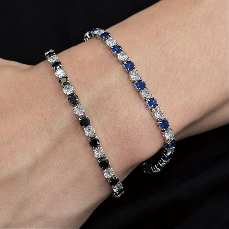 Sugar Cube Colorful Zircon Bracelet – Unisex