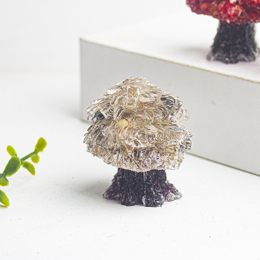 Creative Natural Crystal Stone Resin Small Tree Crystal Tree Money Tree Home Decoration Office Desktop Ornament