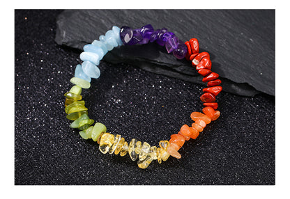 Crushed Stone Natural Crystal Bracelet – Irregular Beads