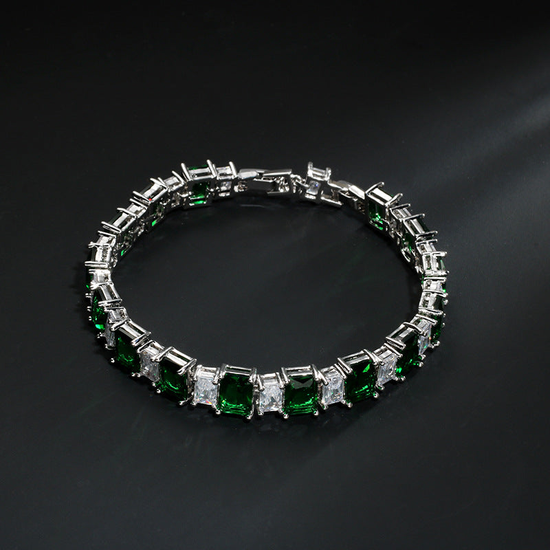 AAA Zircon Geometric Bracelet – Minimal Luxury