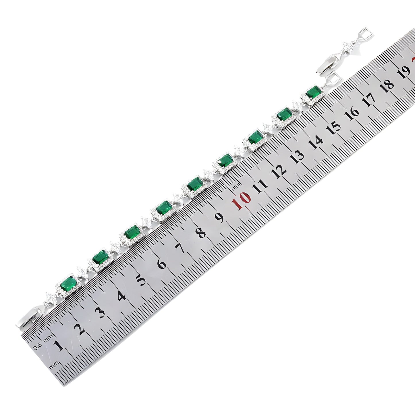 Cross Inlaid Colorful Zircon Bracelet