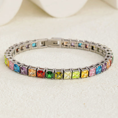 Classic Zircon Tennis Bracelet – Daily Wear
